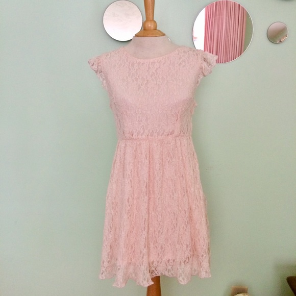 Moon Collection Pink Lace Dress - Picture 1 of 8
